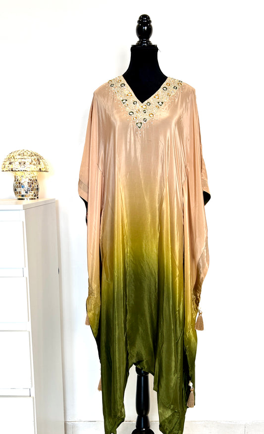 Green Kaftan Set