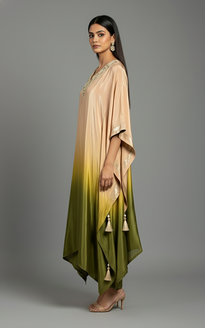 Green Kaftan Set