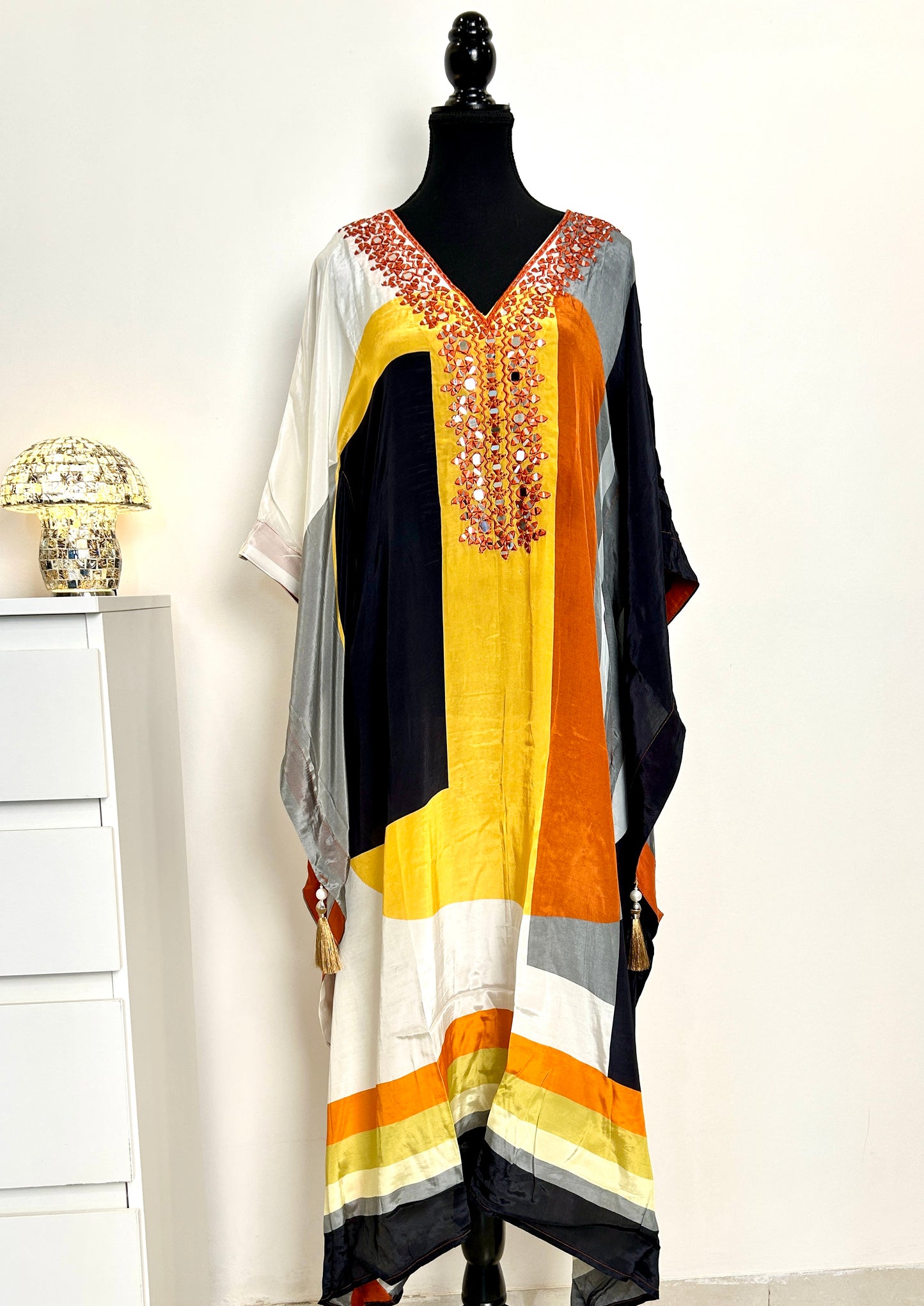 Orange Kaftan Set