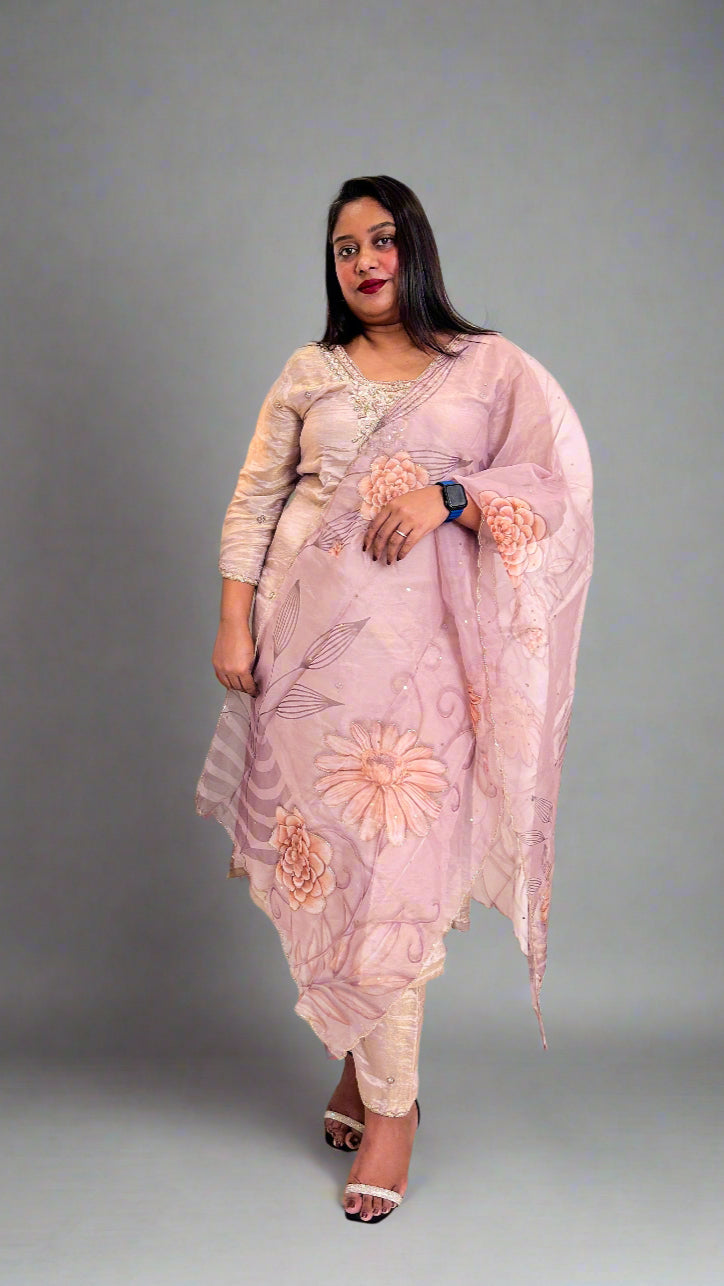 Pink Kurta set