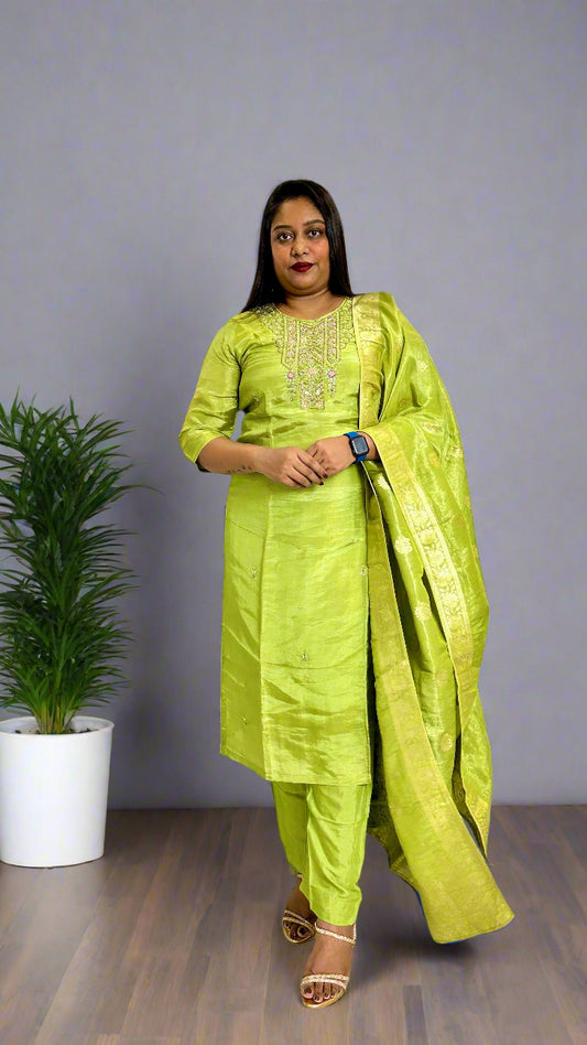 Green Kurta set