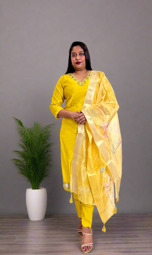 Yellow Kurta Set