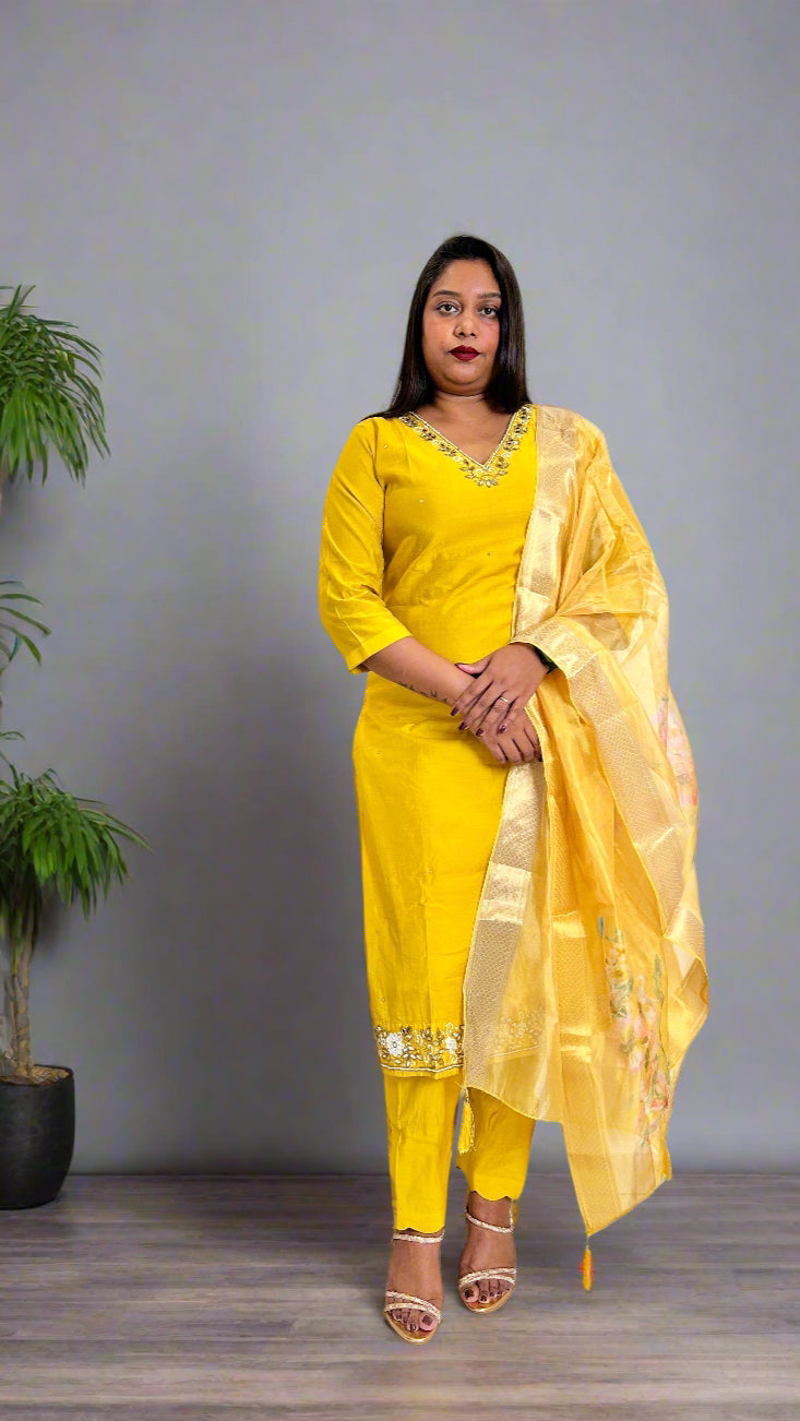 Yellow Kurta Set