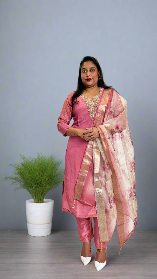 Pink Kurta Set