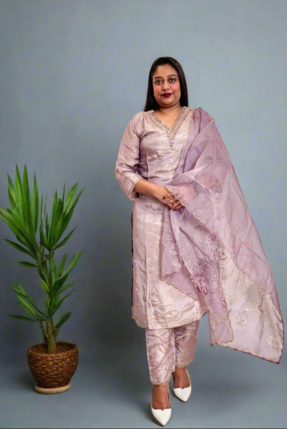 Purple Kurta Set