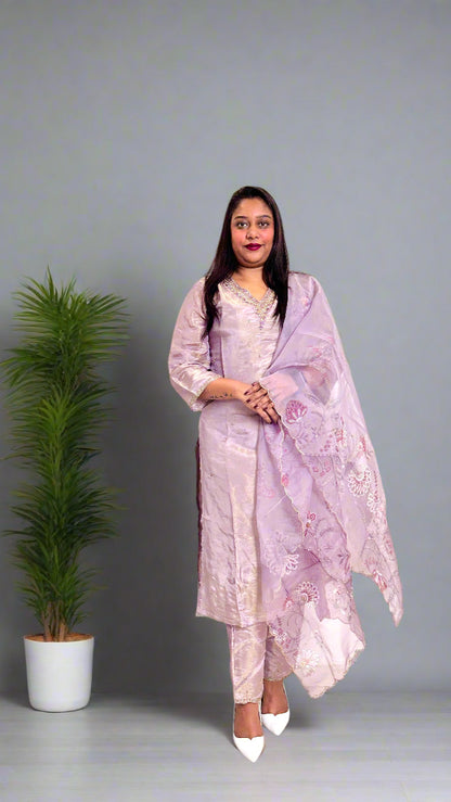 Purple Kurta Set