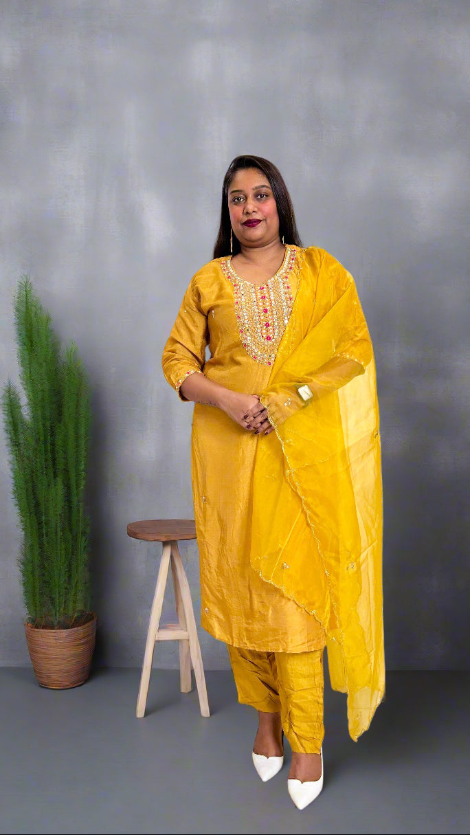 Yellow Kurta Set